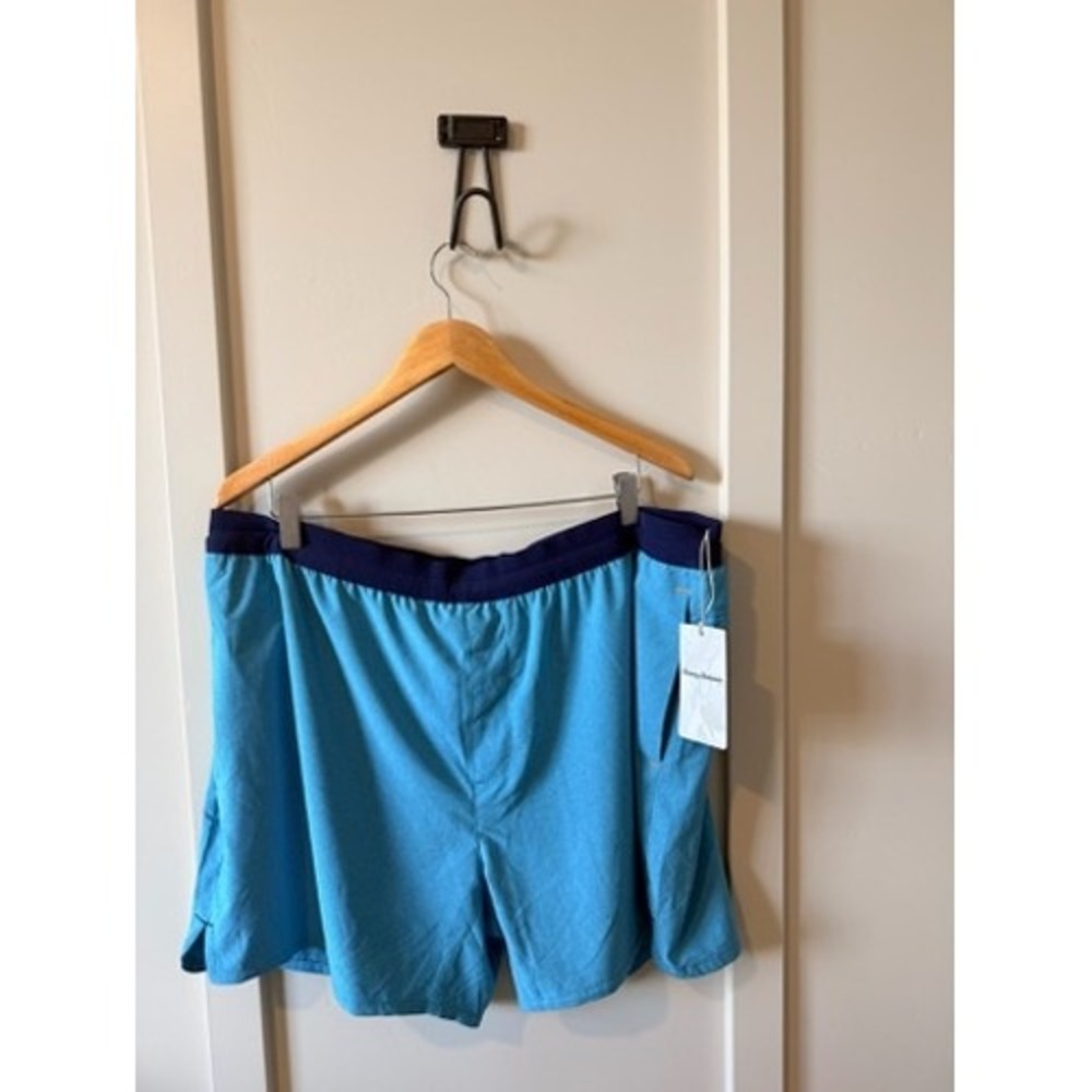 Tommy Bahama IslandZone Mens XXL Blue Heather Performance Active Shorts NWT